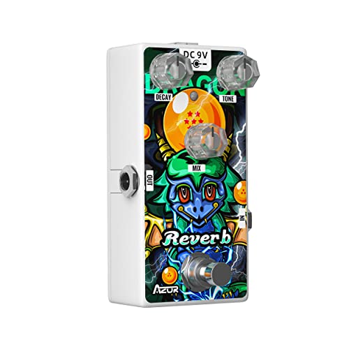 Azor Dragon Digital Reverb Guitar Effect Pedal With Pedal Power Supply #TOP4