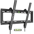 USX Mount Tilting TV Wall Mount Bracket Low Profile for Most 26"-60" LED, LCD, Flat Television, TV Bracket Tilt Mount for VESA 400x400mm- Up to 99lbs, Quick Lock and Release Fits 12" 16" Stud