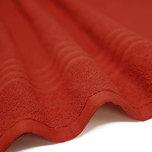Trident Trisafe - Small Bath Towels, Set Of 6 - Luxury Towels - 24 X 49 Inch, Bathroom Shower Towels, Hair Towel, Super Absorbent, Quick Dry, Hotel Quality Daily Use Towels - Rustic Red #TOP2
