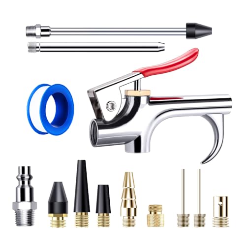 Air Blow Gun Kit 13 Pcs, 1/4