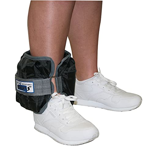 Cando Adjustable Ankle Weight, Black, 20 lb