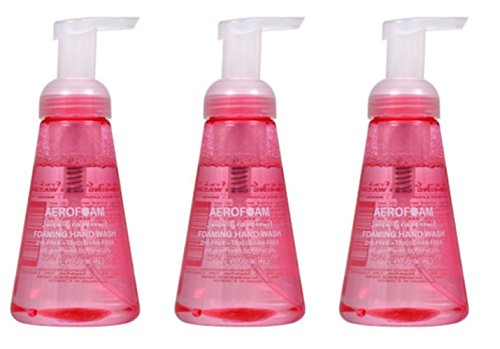 Lot of 3 Aerofoam Juicy Grapefruit Foaming Liquid Hand Wash, 10-oz. Bottles/each