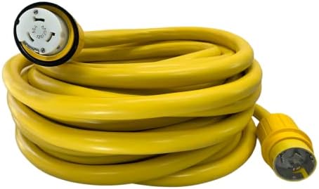 Amp Up Marine & RV Cords 125/250v 50 amp x 100' Marine Shore Power Boat Extension Cord, 100 feet - 21510