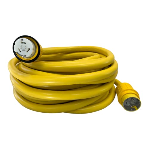 Amp Up Marine & Rv Cords 125/250V 50 Amp X 100' Marine Shore Power Boat Extension Cord, 100 Feet - 21510 #TOP18