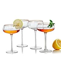 Crystal Square - Juego De Copas De Vino De 4 A 14 Onzas, Copas De Vino Con Borde Soplado A Mano, Copas De Vino Tinto Y Blanco Con Tallo - Cristalería Transparente Prémium