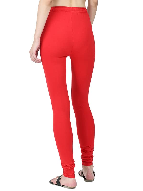 Image of Robinbosky Cotton Churidhar Leggings for Women - Stylish, Stretchable & Flattering Fit for All-Day Comfort