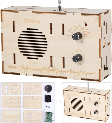 Amazon.co.jp: ZHIWHIS DIYラジオ小型 ポータブル FM AM ワイドfm対応