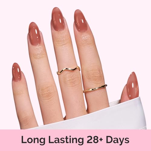 Image of MelodySusie Jelly Gel Nail Polish Set,6PCS Milky or Jelly Texture,Sheer Earth Tones Colors Soak Off UV LED Light Cure or Salon Manicure and Nail Art DIY at Home 15ML