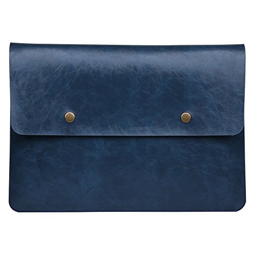 GENORTH Pochette Macbook Air 13 Pouces Housse Housse MacBook Air/MacBook Pro/13-13,3 Pouce Notebook Computer Sacoche Ordinateur Portable Water Repellent (Bleu)