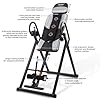 Teclor Inversion Table,Advanced Heat and Massage Function,Strength Training Inversion Table for Back Pain Relief,Heavy Duty Inversion Table 350 lbs Capacity with Wider and Thickened Backrest