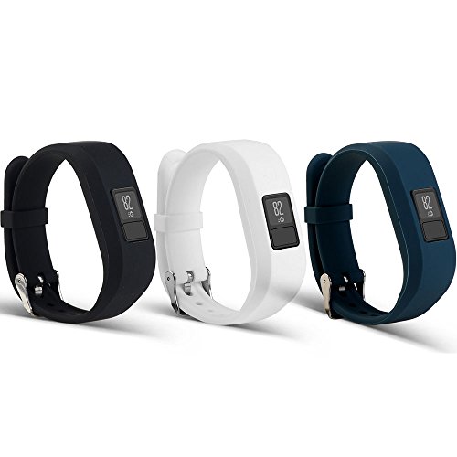 AUTRUN Band For Garmin Vivofit 3 and Garmin Vivofit JR,12 Color Styles Fitness Silicon Bracelet Strap Replacement Bands for Garmin Vivofit 3 and Vivofit JR(No Tracker (Style A:3Pcs,003)