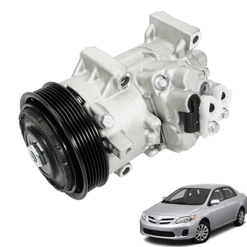 LEAPTREND 8831002710 Air Conditioning Compressor with Clutch 12V AC A/C Compressor Compatible with Toyota Corolla 1.8L 2011 2012 2013 Matrix 1.8L 2013 Replace 178322 8831002711