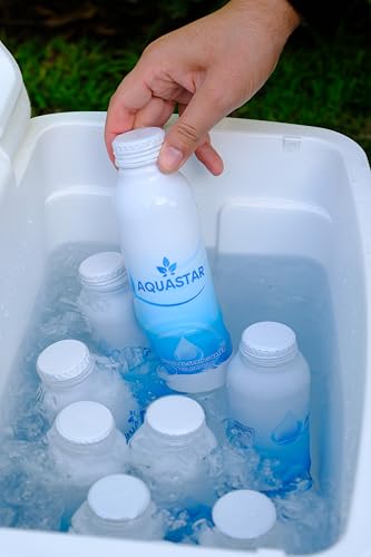 Image of Aquastar Natural Spring Water - 12 Pack (16 fl oz) in Eco-Friendly Aluminum Bottles | Pure & Refreshing Spring Water