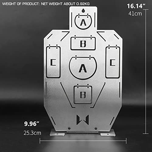 Doxiglobal 16“ Steel Shooting Target Plates For Shooting Range And Gun Practice With Rifles Handguns And Shotguns Tactical Airsoft Hunting Paintball #TOP1