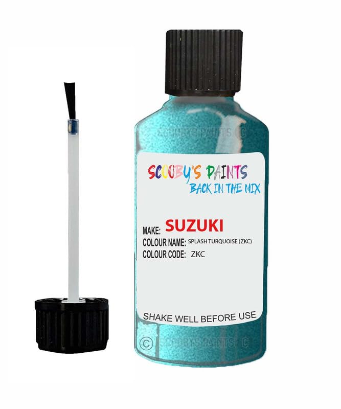 SCOOBYS PAINTS BACK IN THE MIXTouch Up Paint For Suzuki Splash Turquoise Zkc Metallic