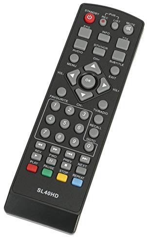 ALLIMITY SL 40 HD Remote Control Replacement for COMAG SATELLITE RECEIVER M01 SL40HD HD25, black - Image 3