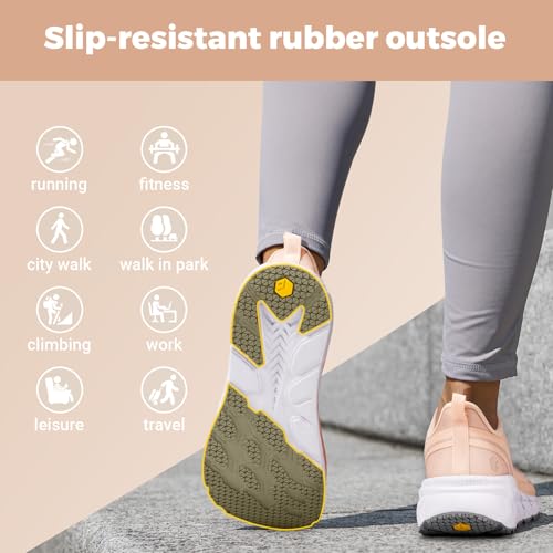 Image of FitVille Wide Toe Box Shoes Women Comfortable Non Slip Wide Walking Shoes Women Swollen Feet Lightweight