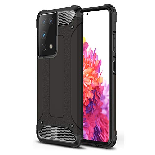 Samsung S21 Ultra Case - Shockproof Galaxy S21 Ultra Case Military Grade Drop Tested - Slim Dual Layer Samsung Galaxy S21 Ultra 5G Phone Case - Black