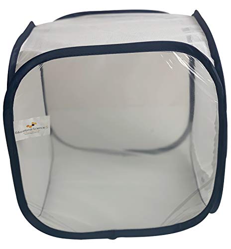 EDUCATIONAL SCIENCE WE Enable Discovery Lizard Cage, Pop-Up, 12 x 12 x 12-inch, LC75