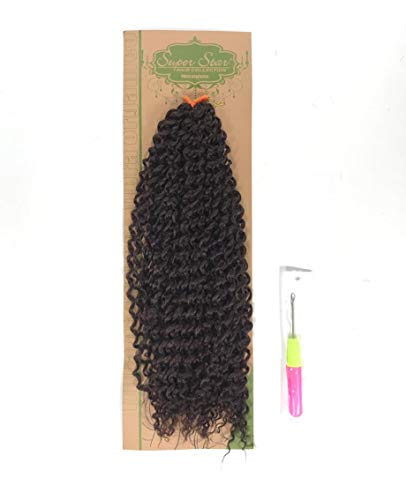 Cabelo Cacheado Organico Crochet Braids Super Star 100 Gramas 50 Cm Cor:Castanho Medio/Claro