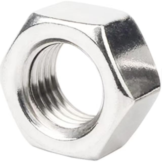 5/16-18 Finished Hex Nuts, Steel with Zinc Finish, Coarse Thread - 500 Pcs