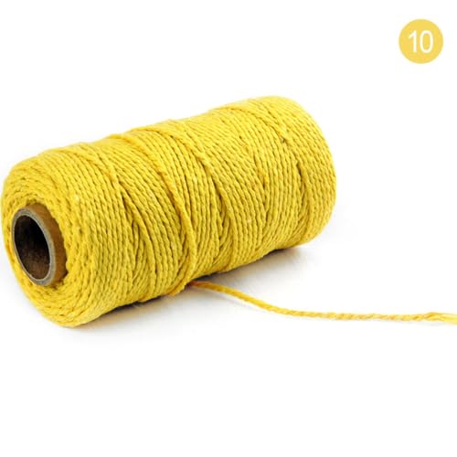 Cuerda de algodón de 2mm trenzada multifuncional de 4 rollos para accesorios 5