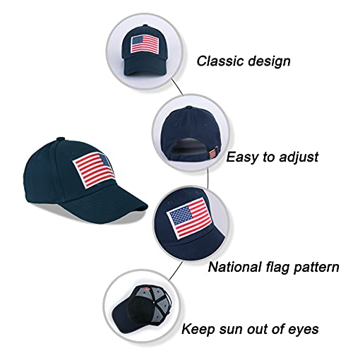 Image of LANGZHEN Unisex Baseball Cap 100% Cotton Fits Men Women Washed Denim Adjustable Dad Hat
