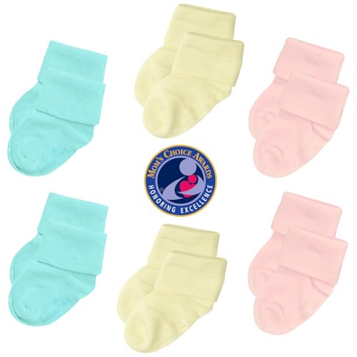 Babysoy Unisex Newborn Baby Gripper Socks – Toddler Boy & Girl Ankle Socks with Grip - Pack of 4s & 6s3