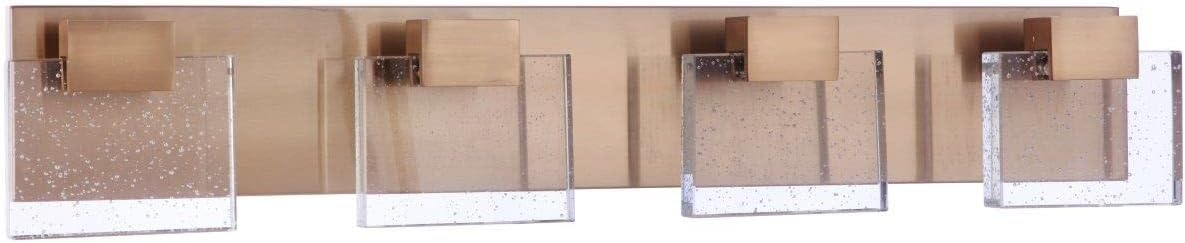 Craftmade Alamere LED 5 Light Vanity, Satin Brass, Damp Rated, 15929SB-LED