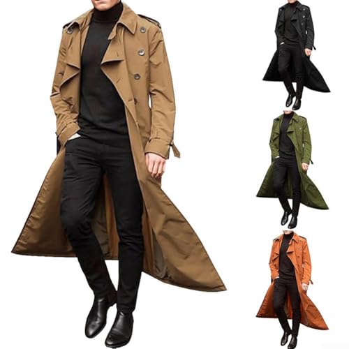 Trench long homme pour soirées formelles et tenues de bureau chic - 5
