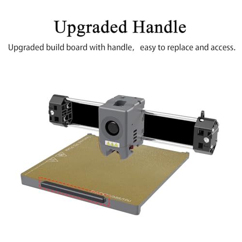 Image of HzdaDeve AD5X Build Plate with Handle for 5M /5M Pro /AD5X Textured Double-Sided Heated Bed Spring Flexible Platform Glueless Steel 3D Printer Printing