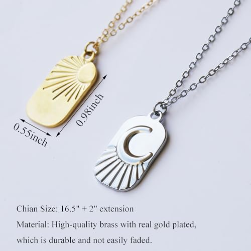 RZKING Layered Necklace for Women, Dainty 14K Gold Evil Eye, Sun Moon Stars, Starfish, Choker Pendant Necklace for Best Friend, Birthday, Thank's Giving, Christmas, Inspirational Gifts for Women2