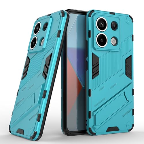 UPLAI Funda para Xiaomi Redmi Note 13 Pro 5G, Ultra Delgado Antigolpes Armadura Carcasa con Soporte Oculto, Duro PC + Suave TPU Duradero Estuche Caso.Azul