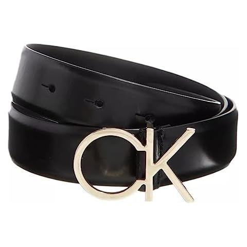 Ceinture Calvin Klein Re-Lock Noir Cover