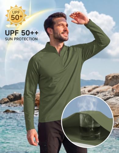 Men's Quarter Zip Pullover Sweatshirts   - image 3