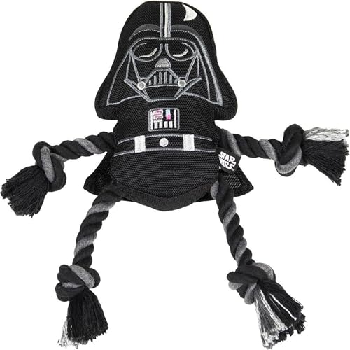 Cerdá - For Fan Pets, Cuerda Dental Peluche de Star Wars - Licencia Oficial de Star Wars, Darth Vader