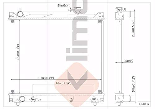 Klimoto Radiator | Fits Suzuki Grand Vitara Chevrolet Tracker 1998-2004 2.0L L4 2.5L V6 | Replaces Sz3010118 7461 1770077E10 1770056B12 #TOP3
