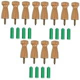 Crochets muraux en bois : ils conviennent à l'école, à la maison, au bureau, au dortoir, etc., crochets à chapeau pour mur