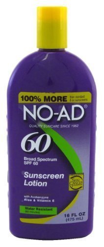 NO-AD Sunscreen Lotion, SPF 60 by No-Ad