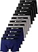 Fullluwaa Boxers (Lot de 12) Homme Coton Slip Fitted Trunk Caleçons,3XL,Noir x 4-gris x 4-bleu x 4
