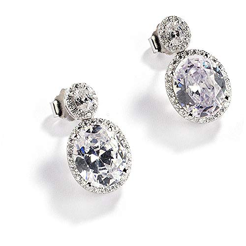 Sovrani orecchini donna Luce 3cm argento e zirconi J5372