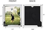 HORLIMER 2 Pack 8x10 Picture Frame, Glass Photo Frames 8 by 10 for Tabletop, Horizontally or Vertically