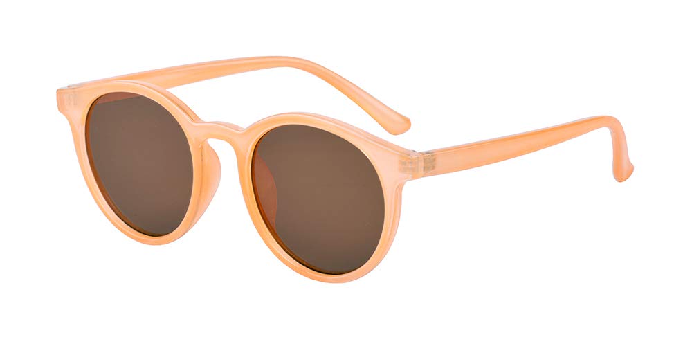 Kelens Vintage Polarized Horn Rimmed Round Circle Sunglasses UV400 Protection