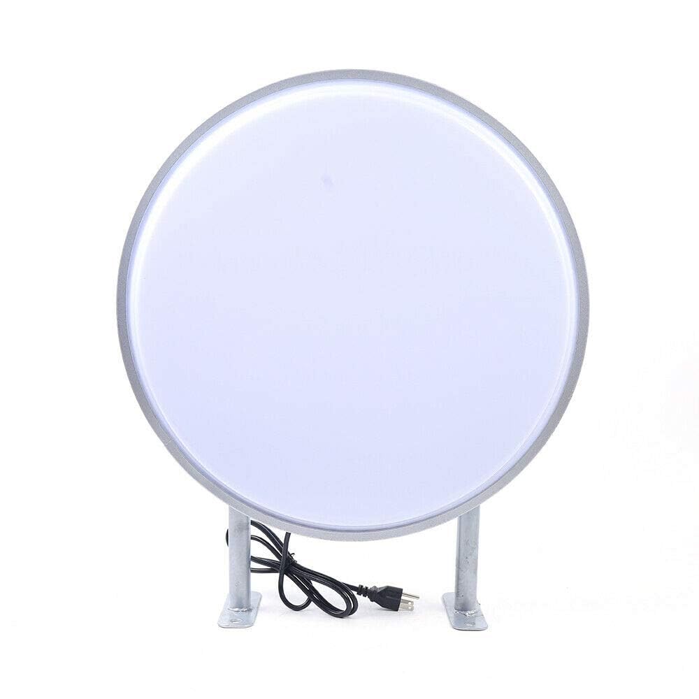 50 cm, scatola luminosa a LED, rotonda, sporgente, segnale luminoso a LED, impermeabile, bifacciale, segnale luminoso