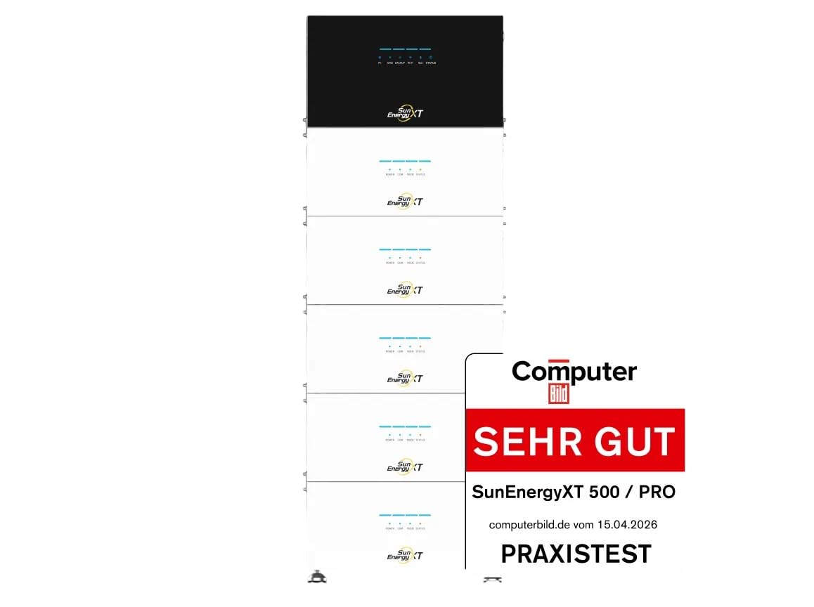 500 Solarspeicher 5 kWh für Balkonkraftwerk & Photovoltaik | 800 W Wechselrichter | 2.400 W Notstrom | 4 MPPT | 2.500 W PV-Eingang | IP65 | Erweiterbar (voller Steuersatz) | 4 MPPT, 2.400 W Notstrom, 2.500 W PV-Eingang, IP65 Schutz, Erweiterbar