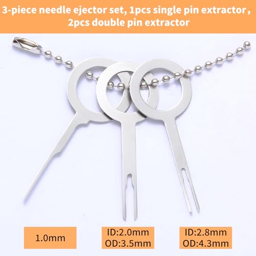 HMSQD 82 Stk Auspinnwerkzeug KFZ Set, Automotive Terminal Removal Tool Kit, Entriegelungswerkzeug Kfz Stecker Klemmen Ausbauwerkzeug für die meisten Kabelstecker, Kabelbaum Terminal Spezialwerkzeug