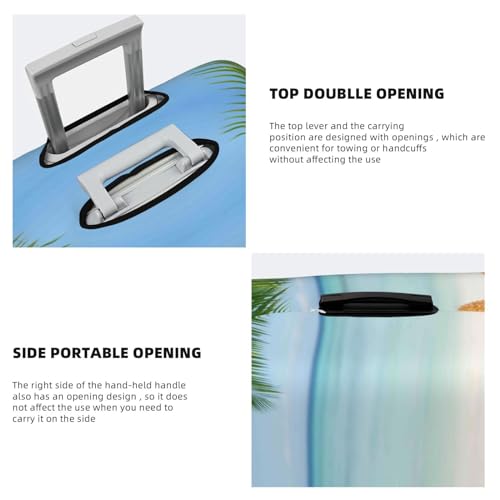 VOSERY Travel Luggage Cover - Starfish in Beach Washable Suitcase Covers Protector Fits 18-32 Inch Luggage3