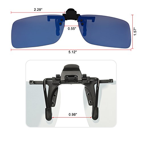 Clip on Sunglasses 4 Pack,Polarized Lens Fit over Prescription Glasses,Flip up Rimless Sunglasses3