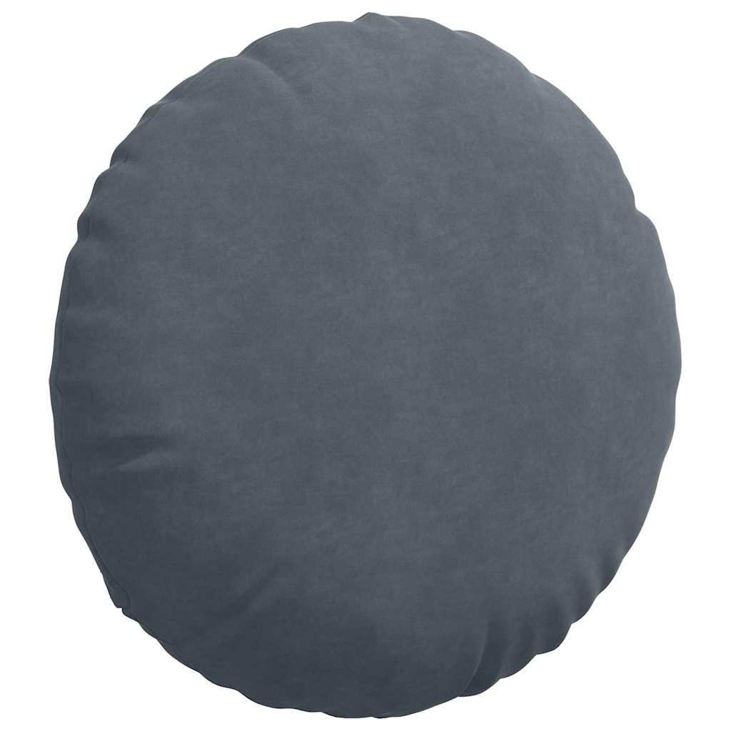 Juego de 2 cojines para el suelo, 80 x 29 cm, color gris oscuro