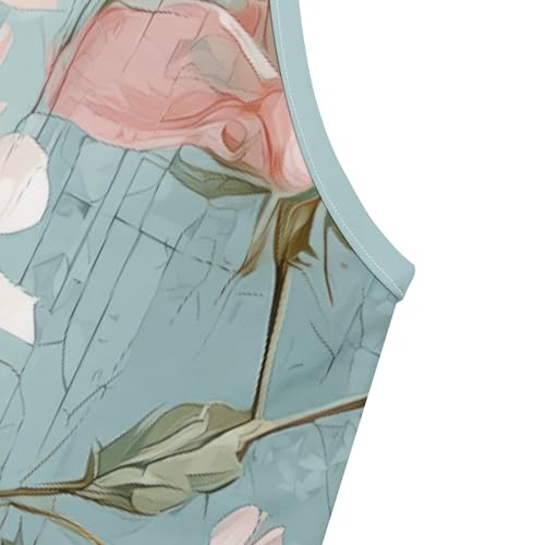 Image of Women's Summer Maxi Dress Spaghetti Strap Floral Boho Beach Long Sundress with Pockets